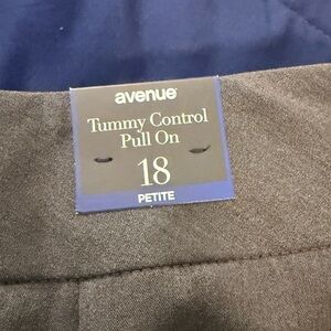 Avenue Charcoal Tummy Control Pull-On Pants